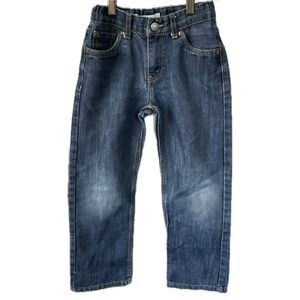 Levi’s 514 Straight Fit Factory Faded Adjustable Waist Boy's Denim Jeans 7X